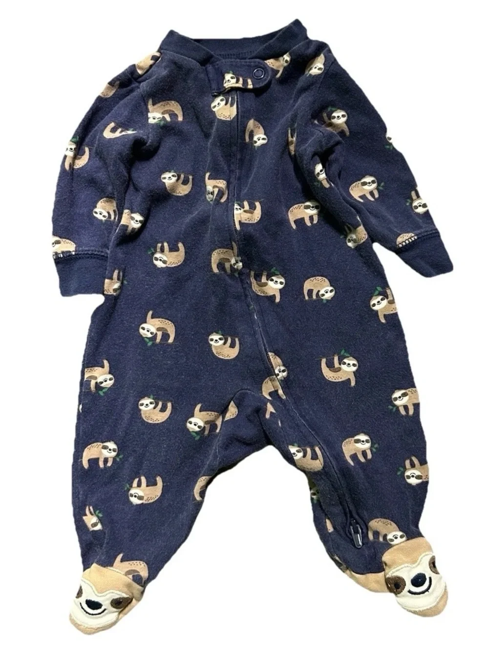 Baby Boy Footie Pajamas Animals Mickey Striped Dinosaurs Size 3 Months